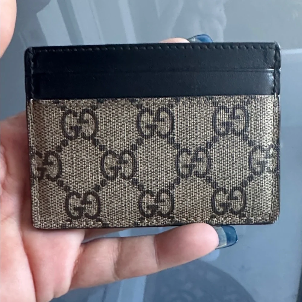 NWOT GUCCI GG Supreme Kingsnake Card Holder w/ Box & COA